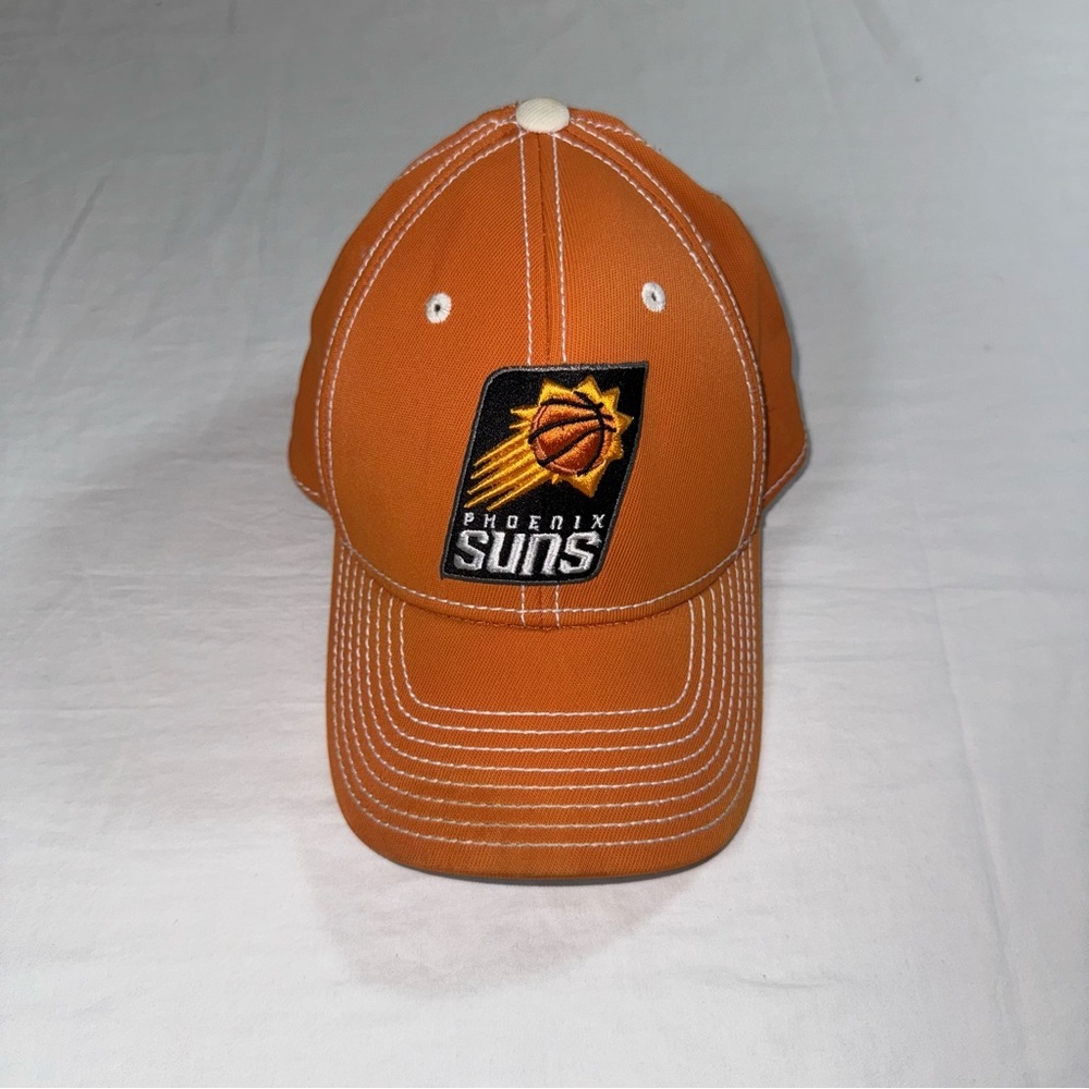 Adidas Phoenix Suns NBA‎ Hat Orange White Contrast Stitch Climalite Cap S/M